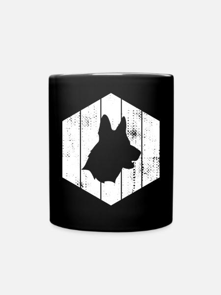 Deutscher Schäferhund - Tasse einfarbig - Schwarz
