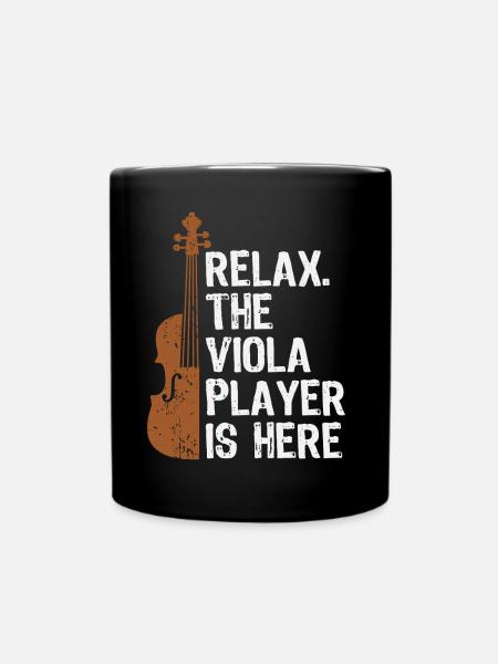 Bratsche Orchester Viola Bratschist Violist - Tasse einfarbig - Schwarz