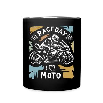 Motorcycle Racing vintage - Moto Raceday Symbol - Mug uni - noir - Devant