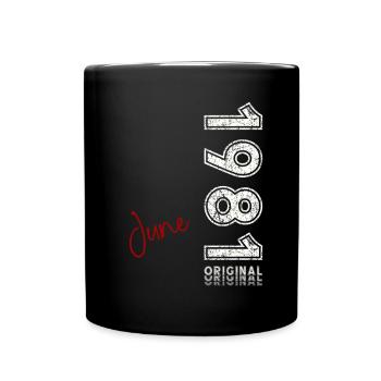 44e anniversaire Original June Né en 1981 - Mug uni - noir - Devant