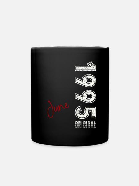 30ème anniversaire cadeau mari Original juin 1995 - Mug uni - noir