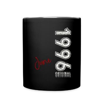 29ème Anniversaire Original Juin Millésime 1996 - Mug uni - noir - Devant