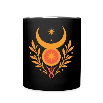 Mittsommer Sonnengott - Pagan & Wicca - Tasse einfarbig - Schwarz - Vorne