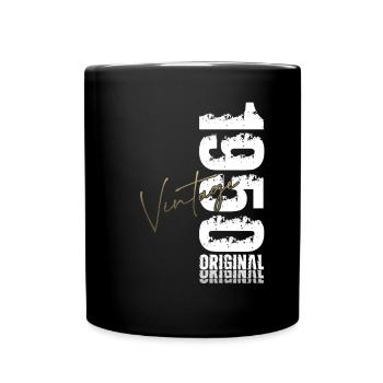 75ème Anniversaire Original Vintage 1950 - Mug uni - noir - Devant