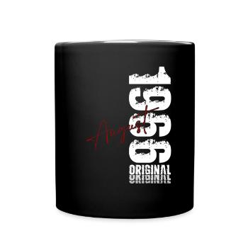 60th Birthday Legend August Born in 1966 - Full Colour Mug - black - Front