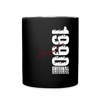 35ème anniversaire cadeau mari Original août 1990 - Mug uni - noir - Devant