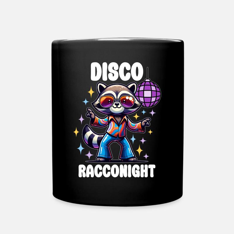 raton laveur des années 70 en disco - Mug uni - noir