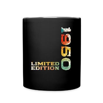 75ème Anniversaire Original Vintage 1950 - Mug uni - noir - Devant