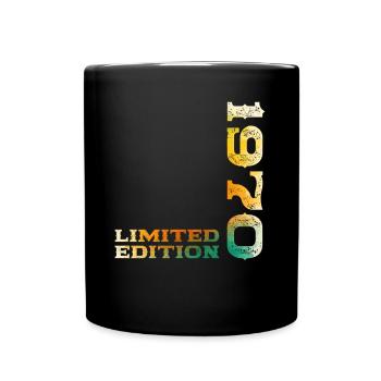55th Birthday Legend Born in 1970 - Full Colour Mug - black - Front