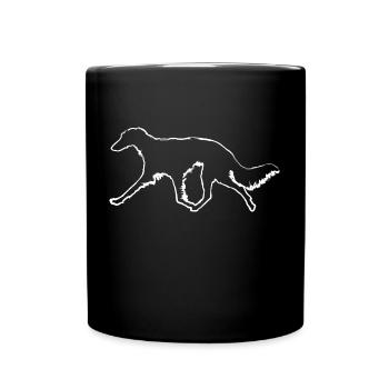 Silken Windsprite Bewegung - Tasse einfarbig - Schwarz - Vorne