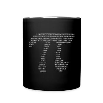 Pi - Full Colour Mug - black - Front