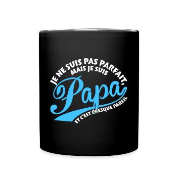 Parfait Papa - Mug uni - noir - Devant