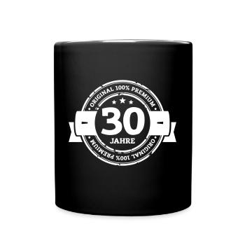 Original 30 Jahre - Tasse einfarbig - Schwarz - Vorne