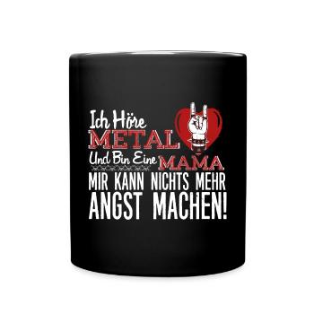 Metal Mama - Tasse einfarbig - Schwarz - Vorne