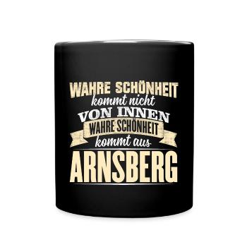 ARNSBERG - Schönheit - Tasse einfarbig - Schwarz - Vorne