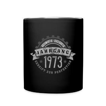 Geboren im Jahr 1973 B - Tasse einfarbig - Schwarz - Vorne
