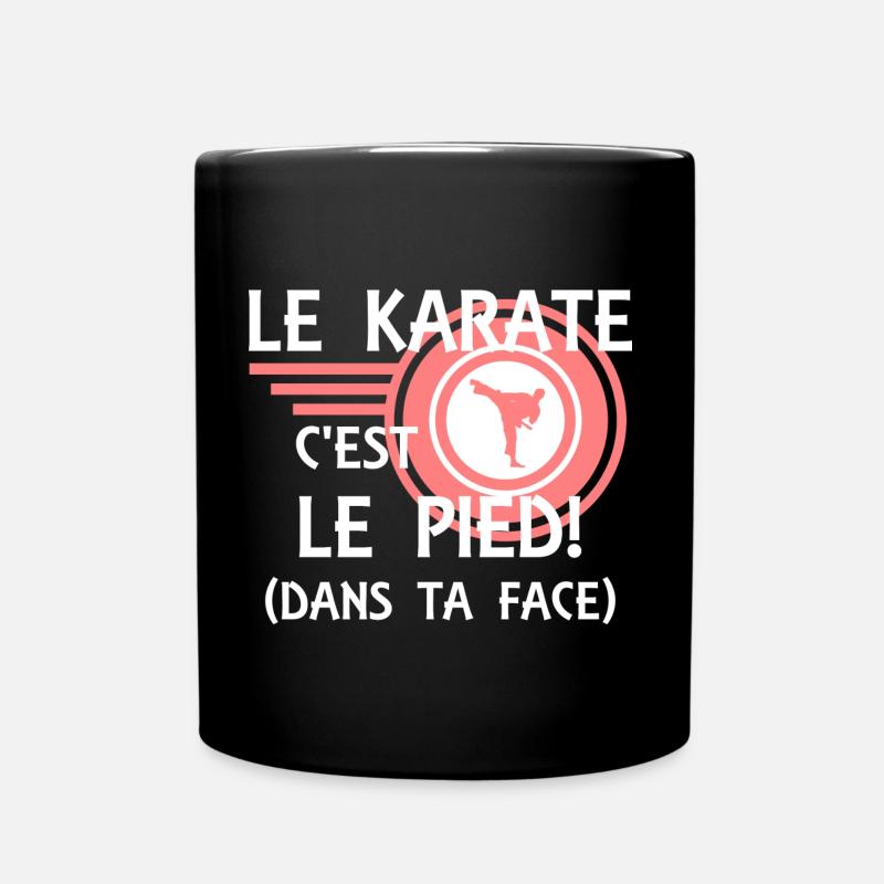 Le Karate c'est le pied - Mug uni - noir