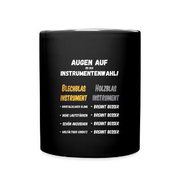 Welches Musikinstrument? - Tasse einfarbig - Schwarz - Vorne