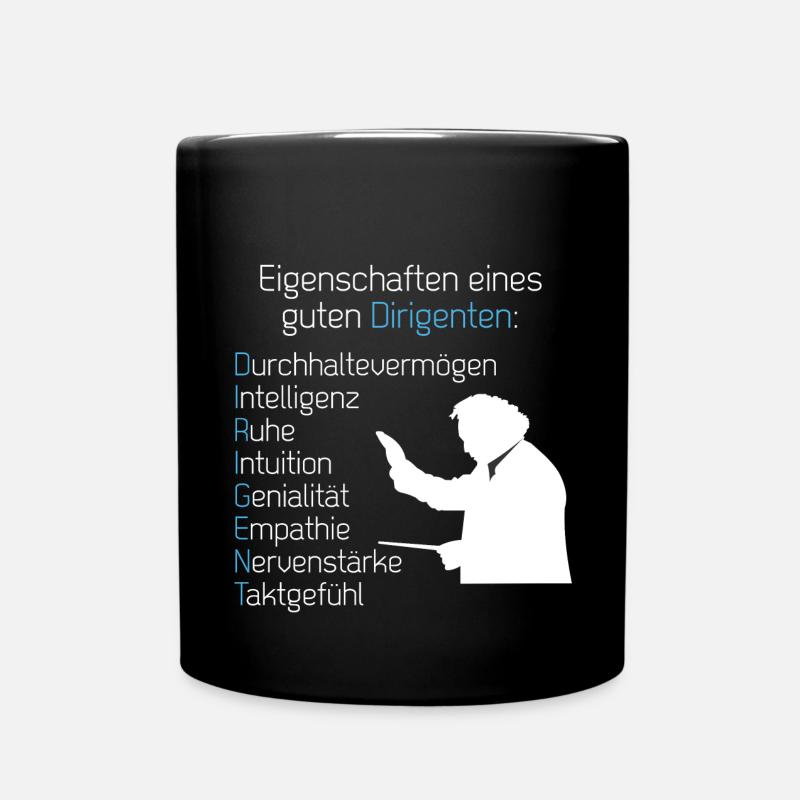Eigenschaften Dirigent - Tasse einfarbig - Schwarz