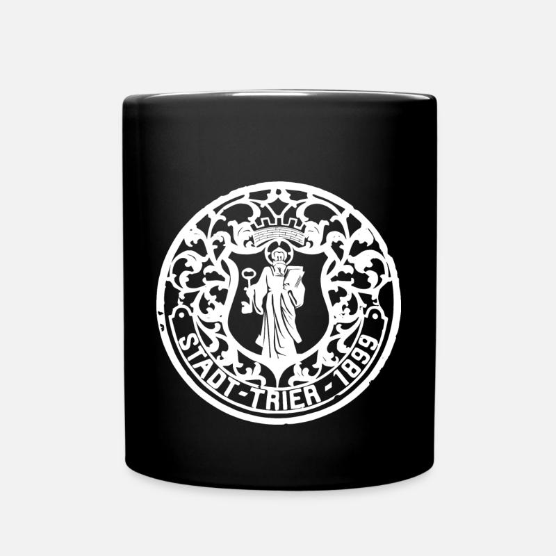 Historischer Kanaldeckel von Trier 1899 weiss - Tasse einfarbig - Schwarz