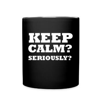 funny funny saying sayings gift - Full Colour Mug - black - Front