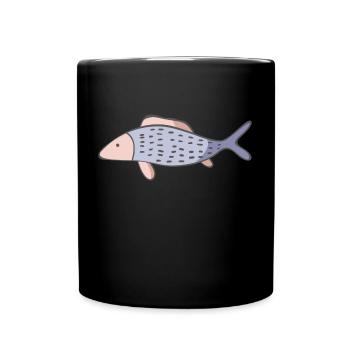 Poisson - Mug uni - noir - Devant