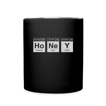 Éléments du tableau périodique des abeilles - Mug uni - noir - Devant