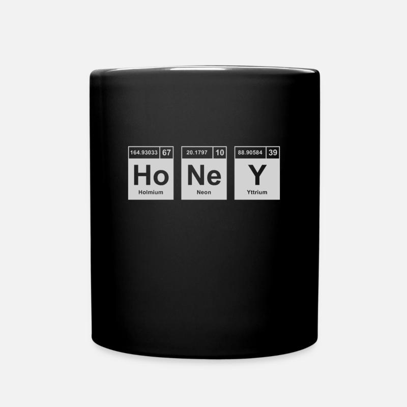 Honig Biene Periodensystem Elemente - Tasse einfarbig - Schwarz