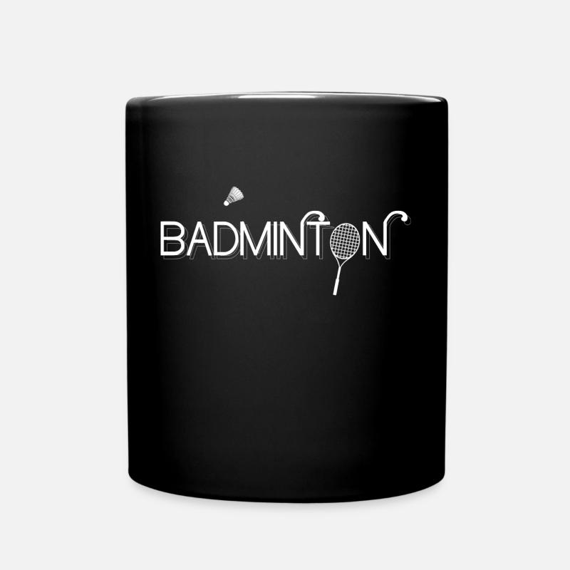 Badminton - Tasse einfarbig - Schwarz
