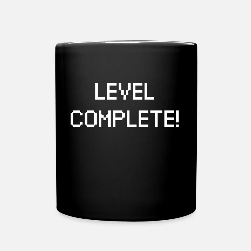Level complete - Tasse einfarbig - Schwarz