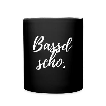 Bassd scho. Cool franc design - Full Colour Mug - black - Front