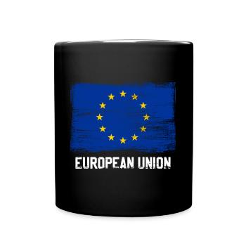 Europe - Mug uni - noir - Devant