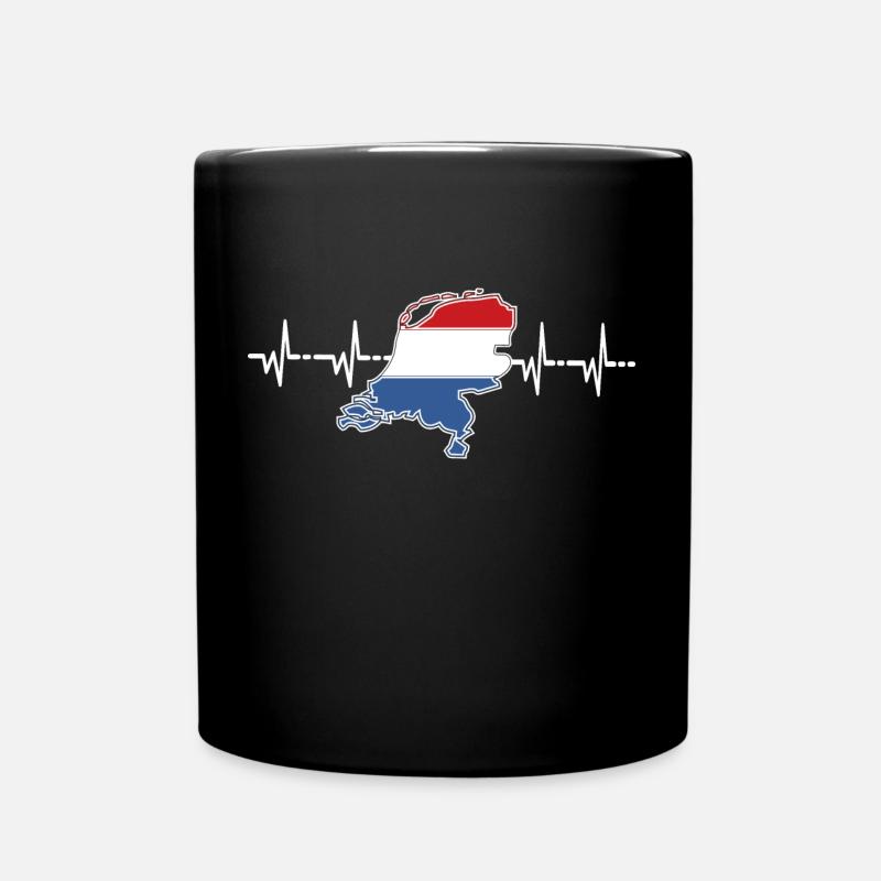 Niederlande - Tasse einfarbig - Schwarz