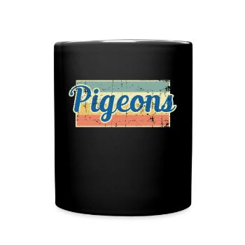 Pigeons pigeon - Full Colour Mug - black - Front