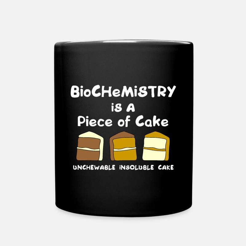 Biochemie-Kuchen - Tasse einfarbig - Schwarz