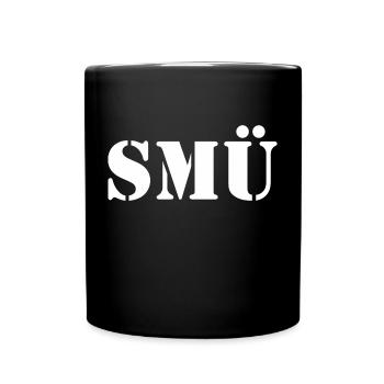 SMÜ Schwabmünchen Menkingen Geschenkidee - Tasse einfarbig - Schwarz - Vorne