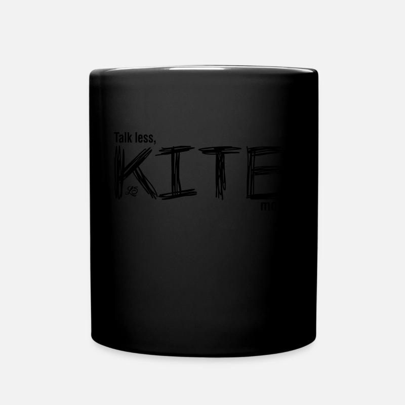 talk less kite more - Mug uni - noir
