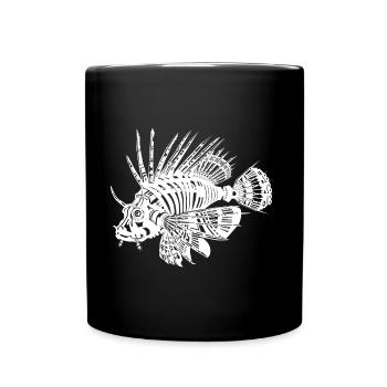 Mech Feuerfisch weiß - Tasse einfarbig - Schwarz - Vorne
