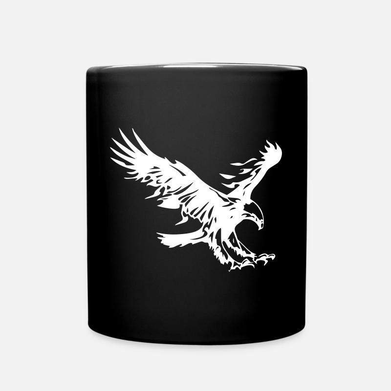 aigle enflammé - design - Mug uni - noir