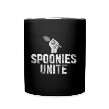 Spoonies Unite Autoimmunkrankheit Geschenk - Tasse einfarbig - Schwarz - Vorne