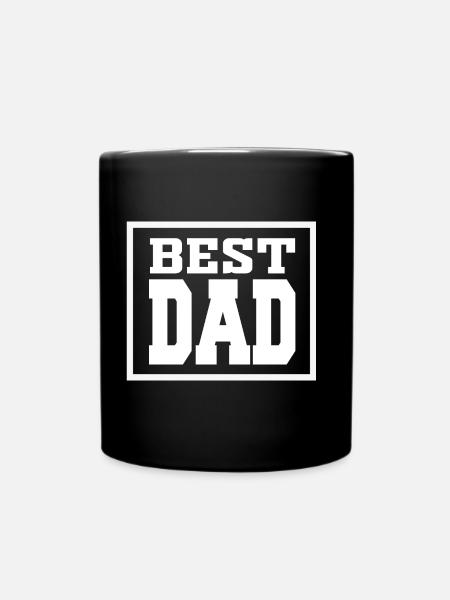 Best Dad, dad, dad - Full Colour Mug - black
