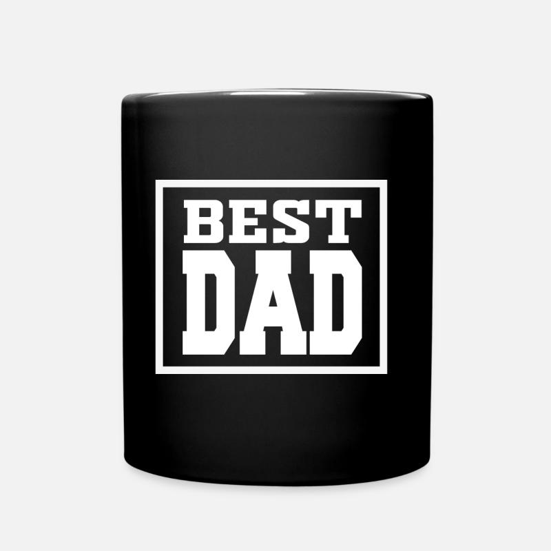 Best Dad, dad, dad - Full Colour Mug - black