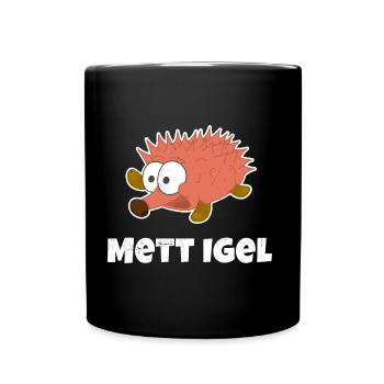 Mettigel - Bright design - Full Colour Mug - black - Front