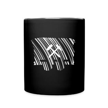 Lore Erzwagen Wagon Bergbau Rostig Alt Ruhrgebiet - Tasse einfarbig - Schwarz - Vorne