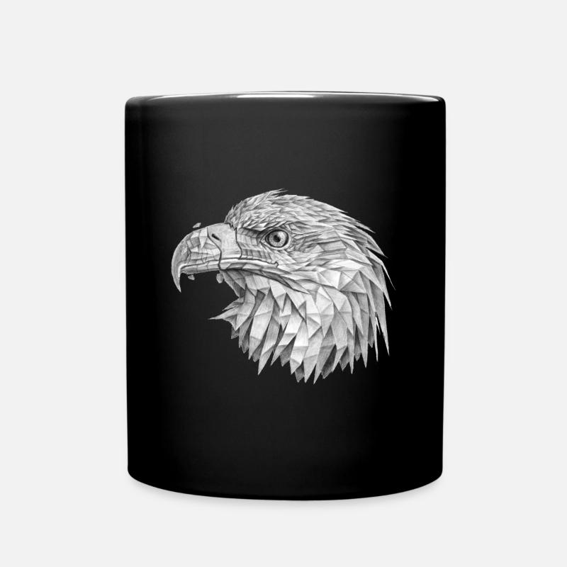 Adler - Tasse einfarbig - Schwarz