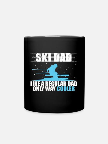 Ski papa drôle - cadeau de fête des pères de ski papa - Mug uni - noir