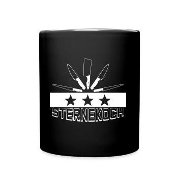 Star chef | Cook | Kitchen | Cook - Full Colour Mug - black - Front