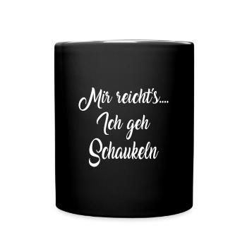 Je vais me balancer - Mug uni - noir - Devant