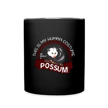 Opossum - Tasse einfarbig - Schwarz - Vorne