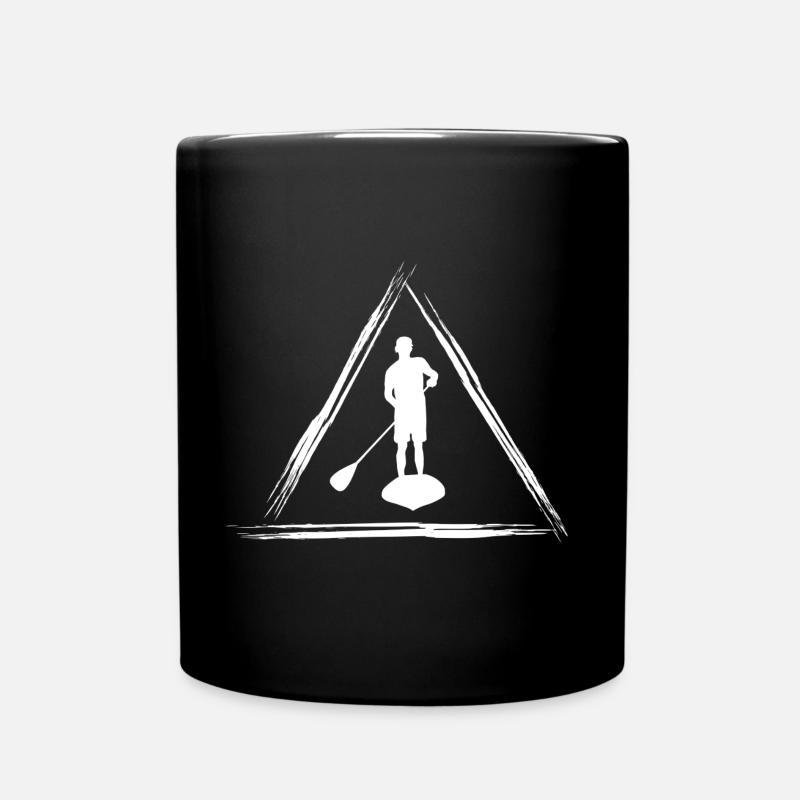 Stand Up Paddle - Full Colour Mug - black